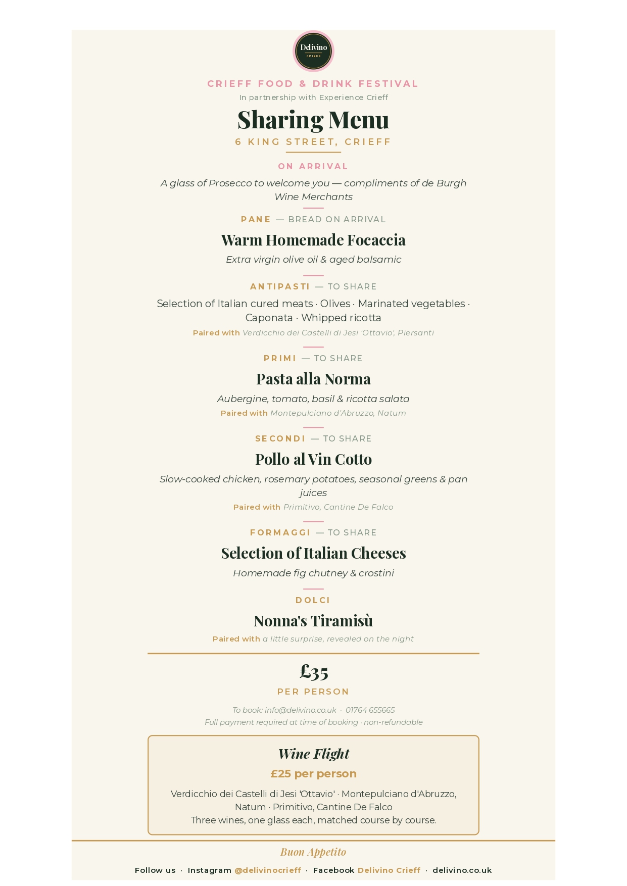 Festival Menu